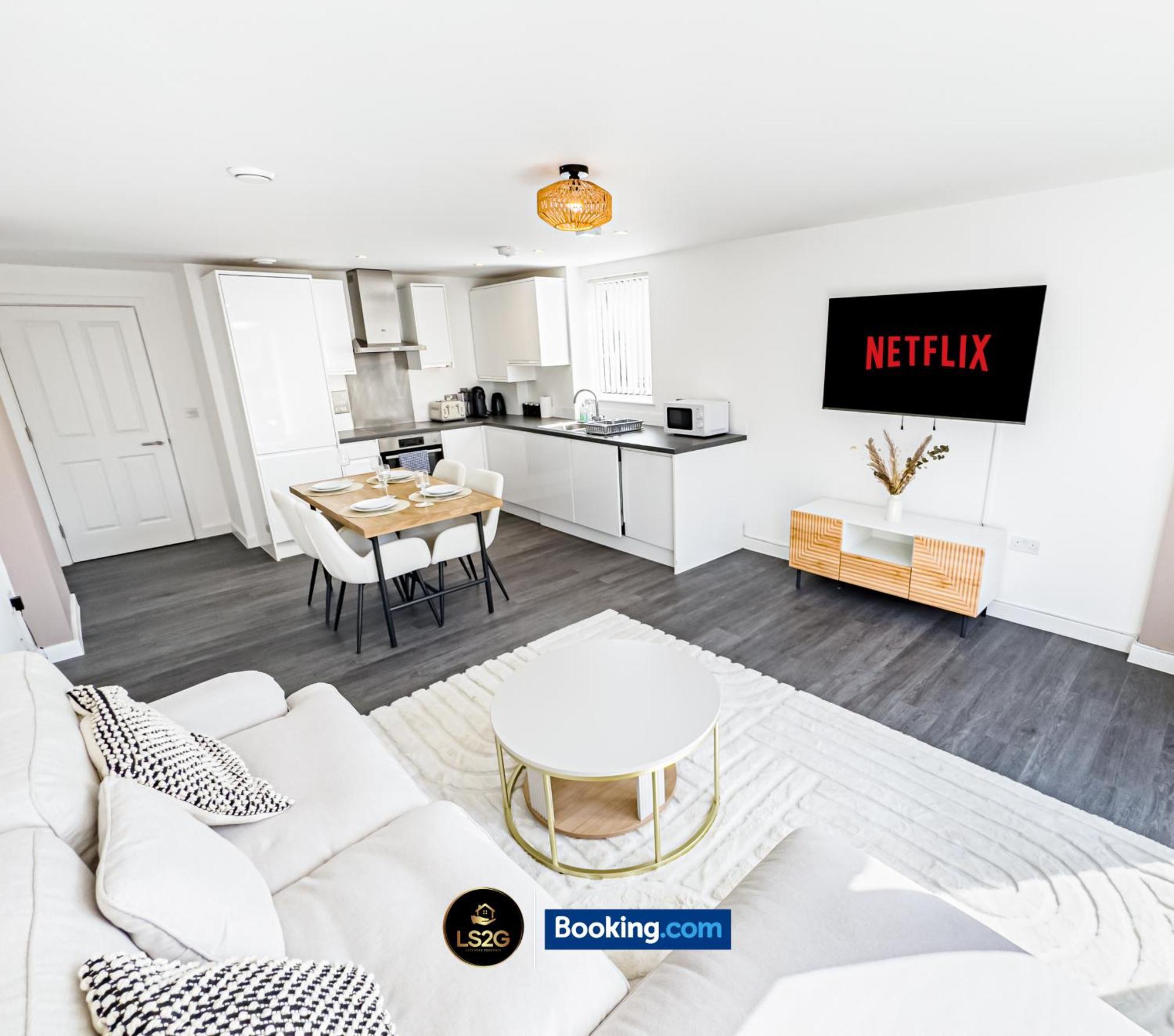 Appartamento 2 Bedroom Flat By Ls2g Short Lets & Serviced Greater With Free Parking Londra